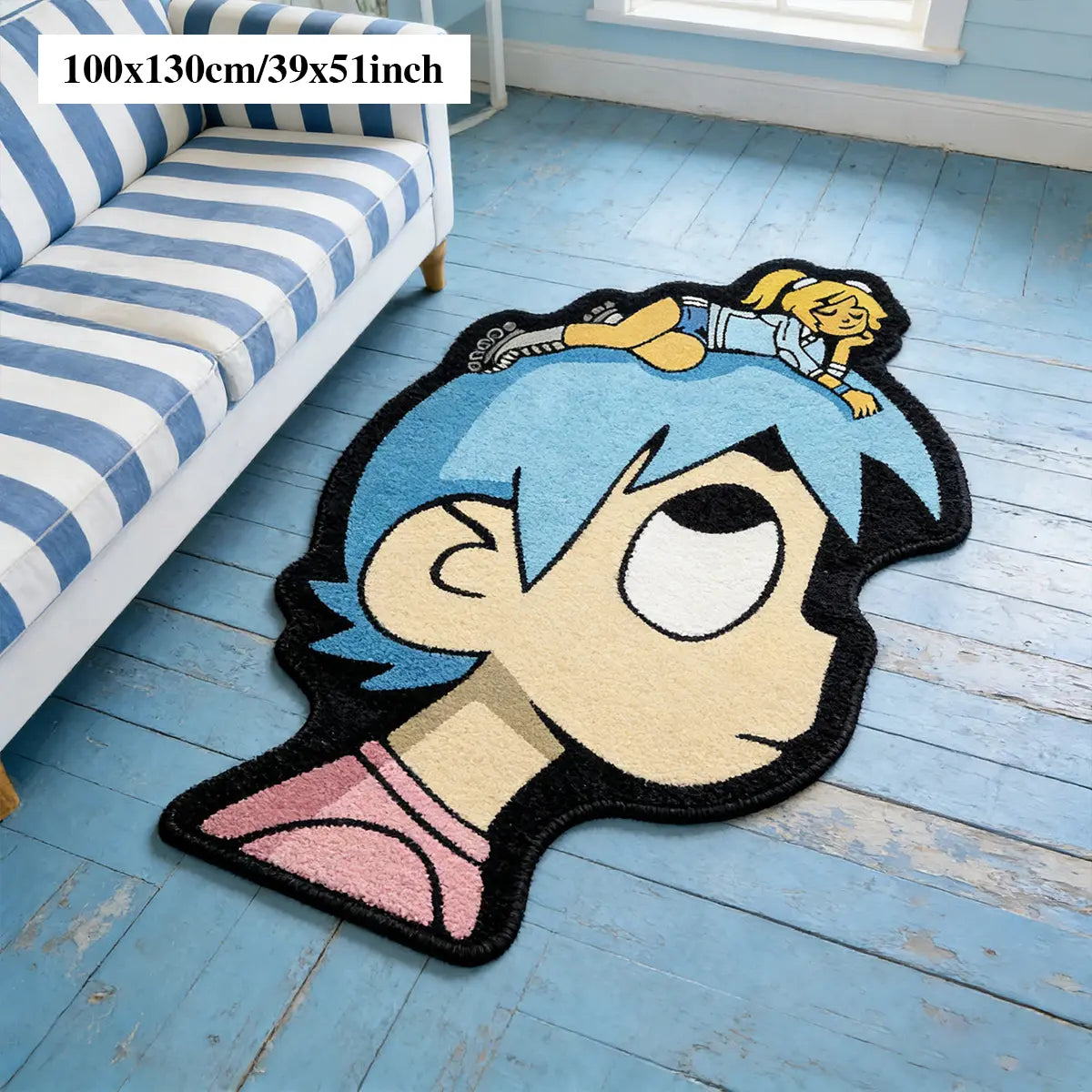 Hip-Hop Style Bedroom Rug, Sheepskin-Like Hallway Carpet, Soft Area Rug, Soft and Comfortable, Fun Design, Home Decor, Perfect for Entryways, Entrance Rug, House Decor Rug