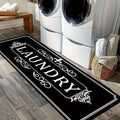 Letter Print Aesthetic Non-Slip Floor Mat - Soft, Durable, Washable for Kitchen, Living Room, Bedroom, Entryway, Mornings