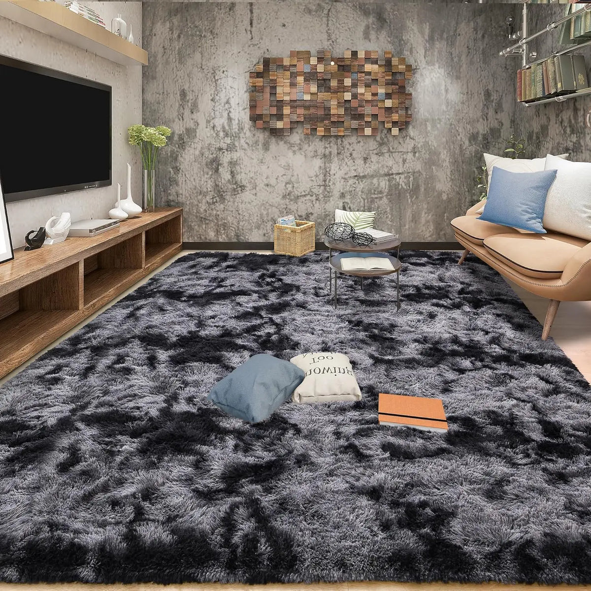 Shag Area Rugs for Bedroom & Living Room, Ultra Soft Fluffy Area Rugs for Dorm, Indoor Carpets, Nursery Rugs for Kids, Home Decorative Rugs
