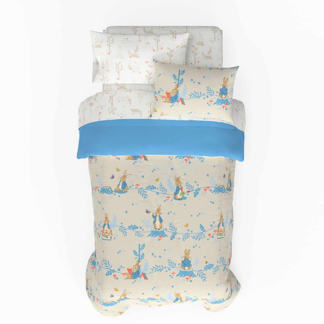 Peanuts® Snoopy Super Soft Reversible Comforter and Sheet Set, 4 Piece Twin Size, (Officially Licensed Product) by Franco Collectibles
