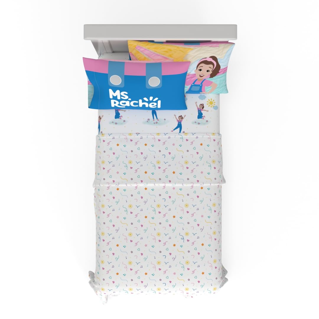 Paw Patrol Girls Kids Bedding Super Soft Microfiber Sheet Set, Twin, (Official) Nickelodeon Product By Franco