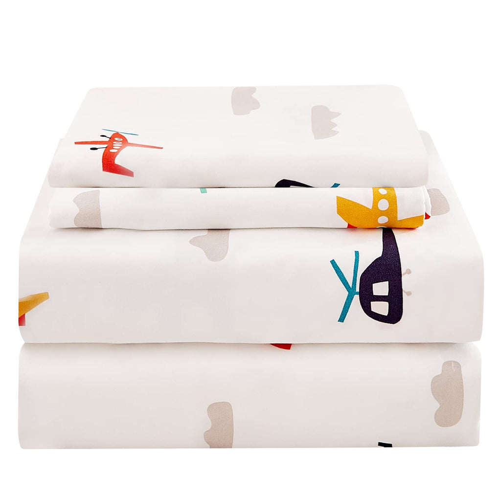 JSD Pink Unicorn Rainbow Kids Full Sheet Set for Girls 4 Piece