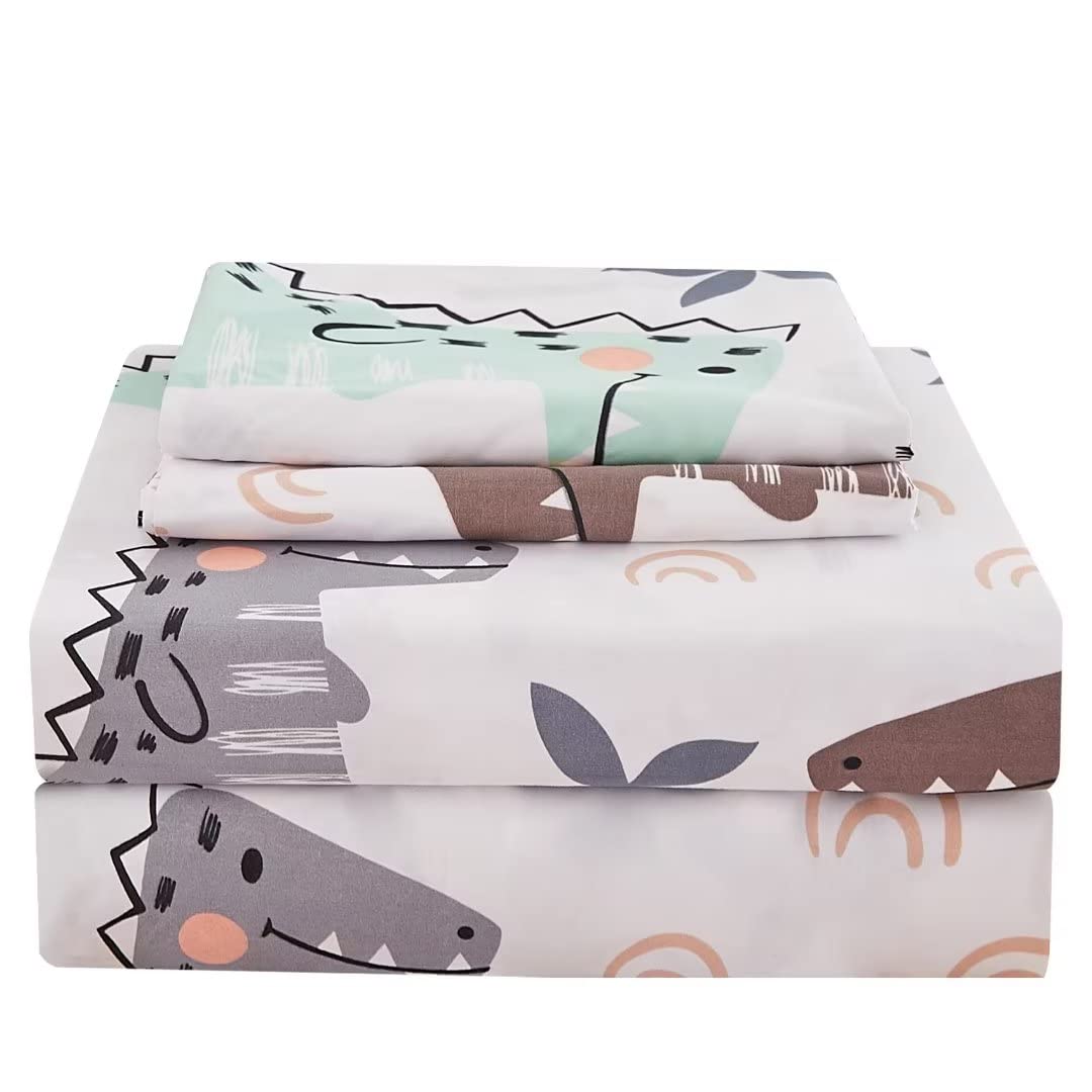 JSD Pink Unicorn Rainbow Kids Full Sheet Set for Girls 4 Piece