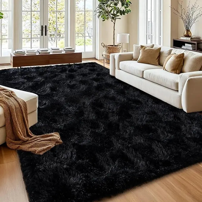 【Moving Season】MUGORN plush rugs for bedroom and living room, upgraded non-slip, thick plush carpet, soft indoor decorative rug, perfect for living room, home accessories, stylish room decor, and apartment essentials (available in various sizes), House