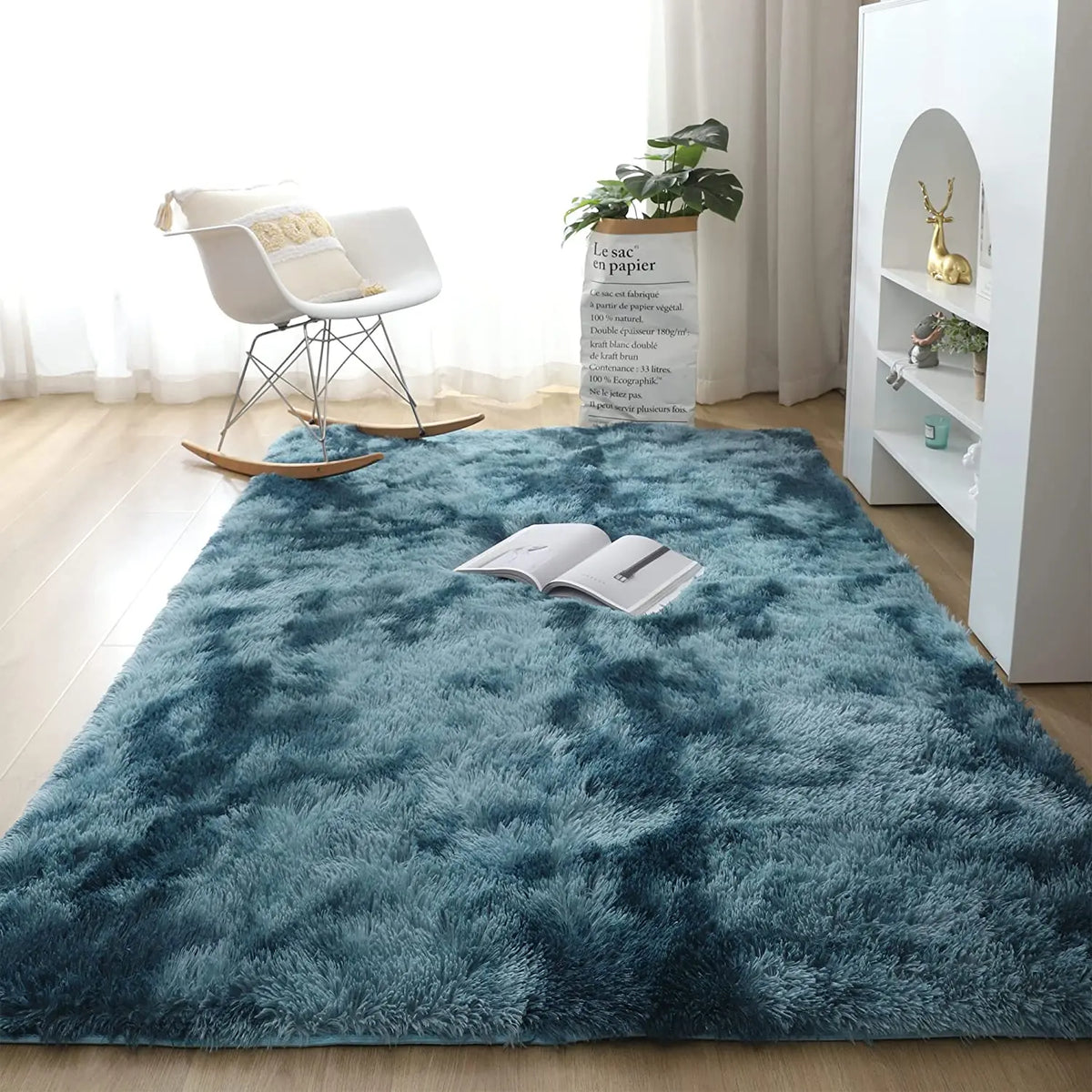 Shag Area Rugs for Bedroom & Living Room, Ultra Soft Fluffy Area Rugs for Dorm, Indoor Carpets, Nursery Rugs for Kids, Home Decorative Rugs
