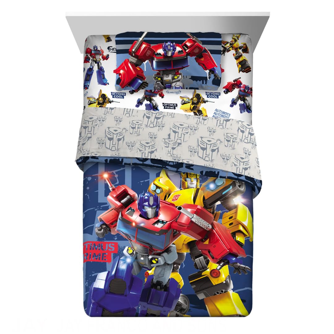 Franco Gabby's Dollhouse Kids Bedding Super Soft Microfiber Comforter and Sheet Set, 4 Piece Twin Size, (Officially Licensed Product)