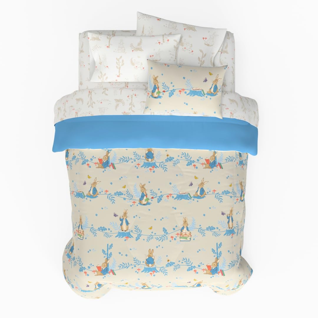 Peanuts® Snoopy Super Soft Reversible Comforter and Sheet Set, 4 Piece Twin Size, (Officially Licensed Product) by Franco Collectibles