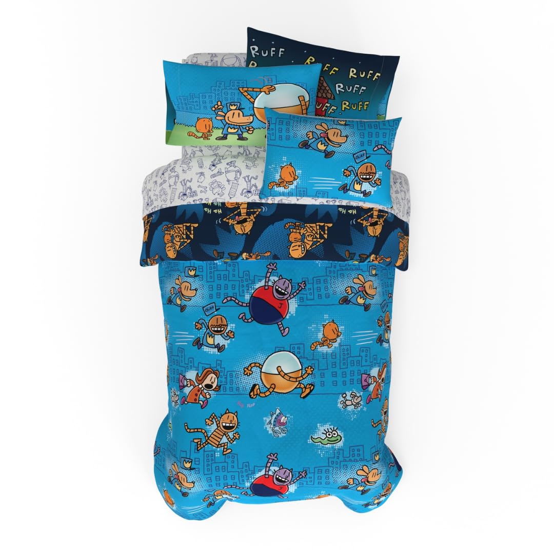Peppa Pig Kids Bedding Super Soft & Cozy Reversible Microfiber Comforter and Sheet Set with Sham, 5 Piece Twin Size, (Officially Licensed Product) By Franco