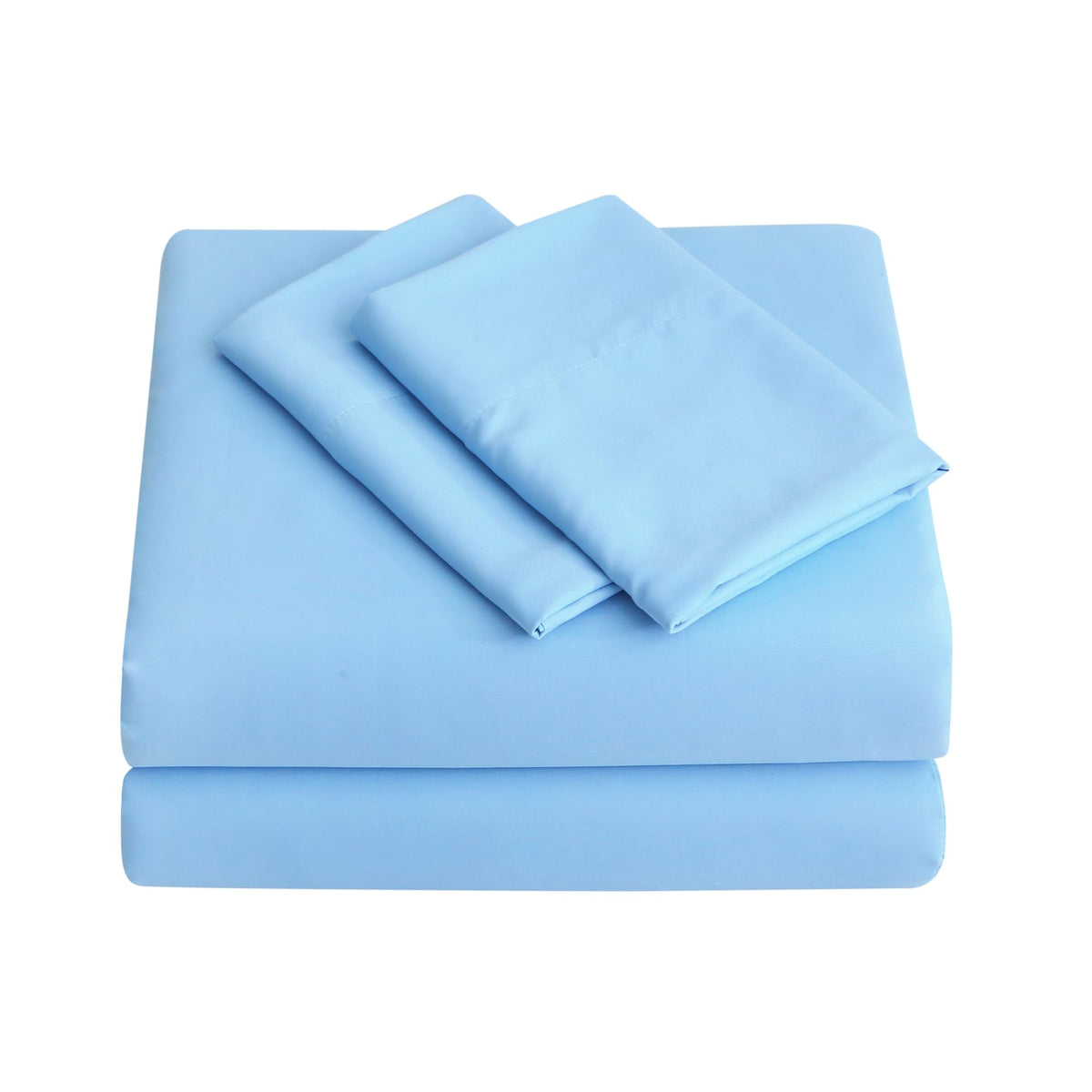 Viviland 3 Pieces Boys Blue Truck Twin Sheet Set - Soft Microfiber Fitted Flat Sheets & Pillowcase - Construction Truck Bedding Sets - for Kids & Toddlers