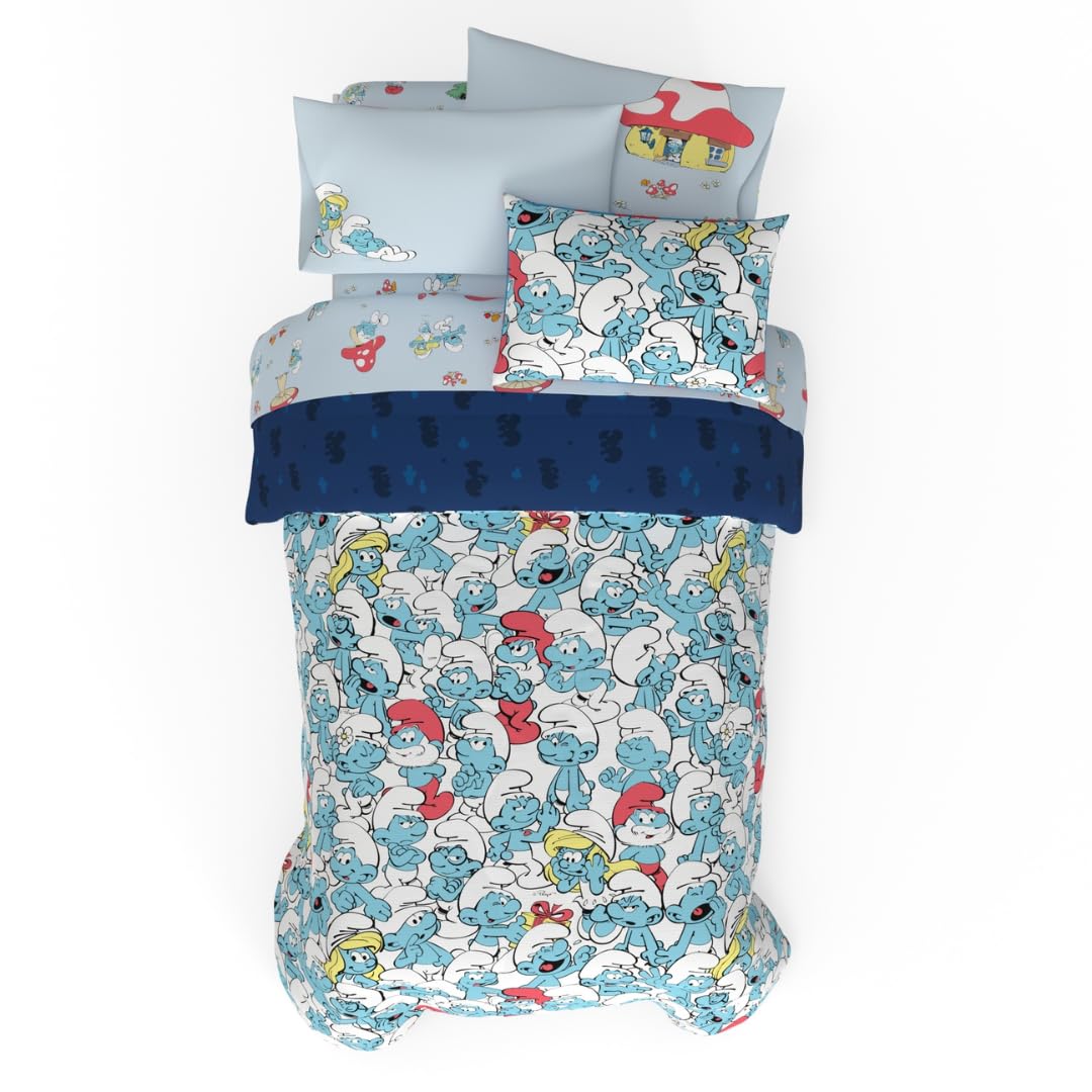 Peppa Pig Kids Bedding Super Soft & Cozy Reversible Microfiber Comforter and Sheet Set with Sham, 5 Piece Twin Size, (Officially Licensed Product) By Franco