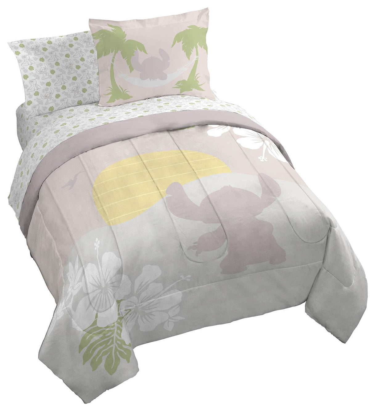 Disney Lilo and Stitch Full Size Comforter Set 7 Piece Bedding, Multi