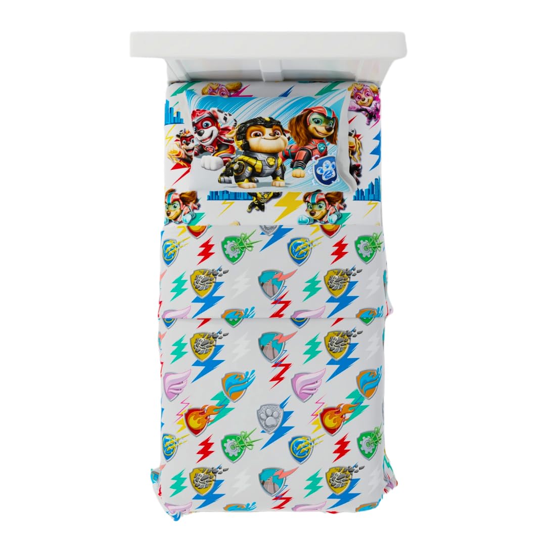 Paw Patrol Girls Kids Bedding Super Soft Microfiber Sheet Set, Twin, (Official) Nickelodeon Product By Franco