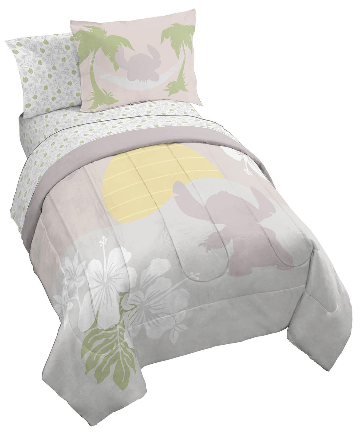 Disney Lilo and Stitch Full Size Comforter Set 7 Piece Bedding, Multi