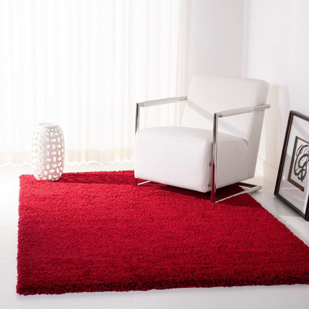 SAFAVIEH Area Rug 4x6 - California Shag Collection - Ivory, Non-Shedding & Easy to Clean, Ultra Plush Thick Pile, Ideal for Living Room, Bedroom, Dining Space (SG151-1212)