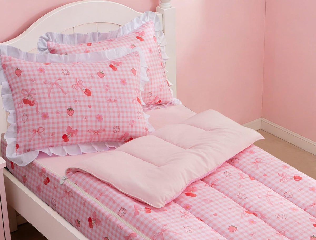 Meeting Story Zipper Bedding Twin Zip Up Bedding Set for Girls/Kids