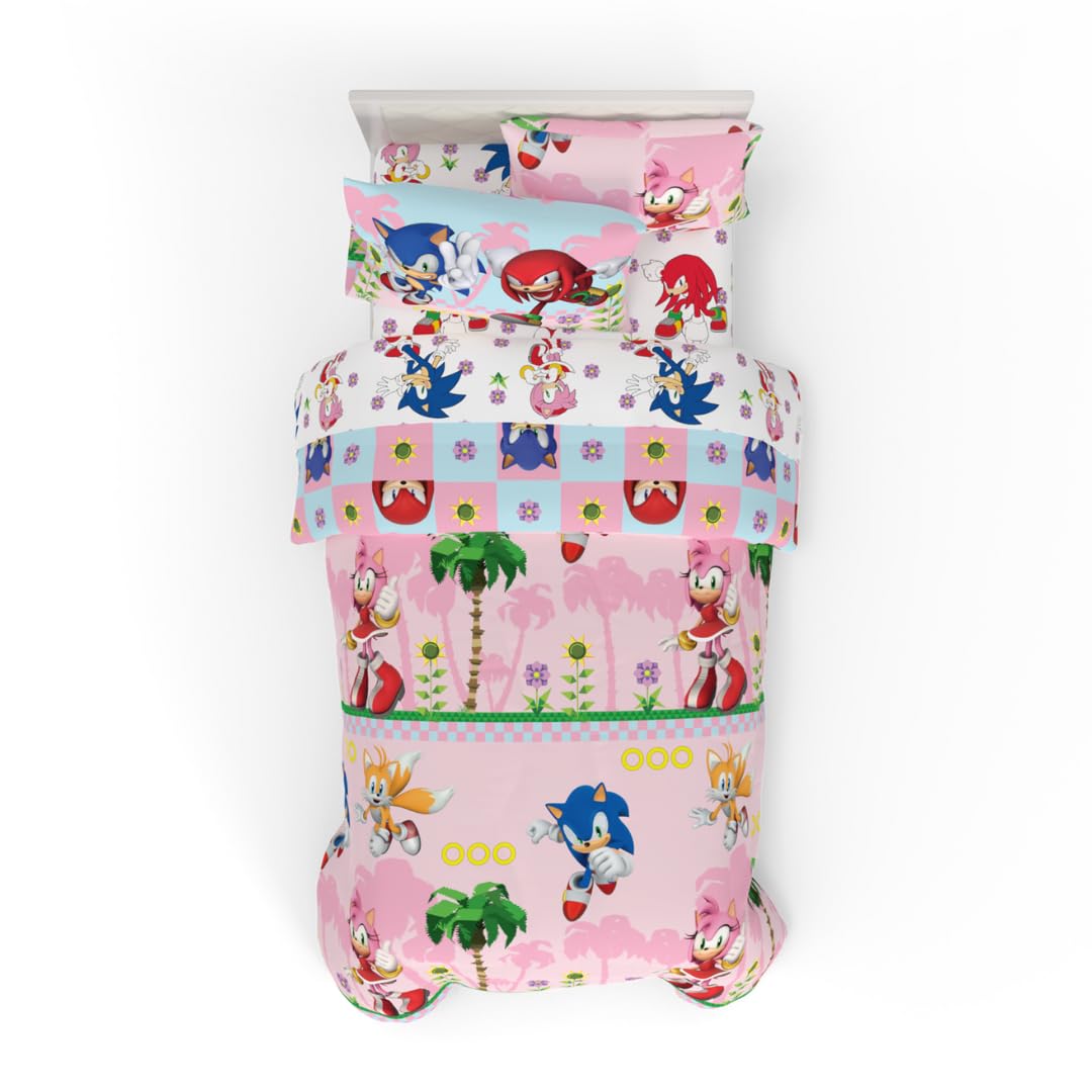 Peppa Pig Kids Bedding Super Soft & Cozy Reversible Microfiber Comforter and Sheet Set with Sham, 5 Piece Twin Size, (Officially Licensed Product) By Franco