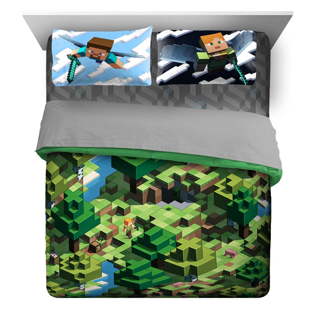 Jay Franco Kids Comforter Set Includes Sheets and Pillow Covers - Soft and Cozy Bed Set for Stylish Room Decor, Official Licensed Bedding, Grey - Toy Story, 7 Piece Full