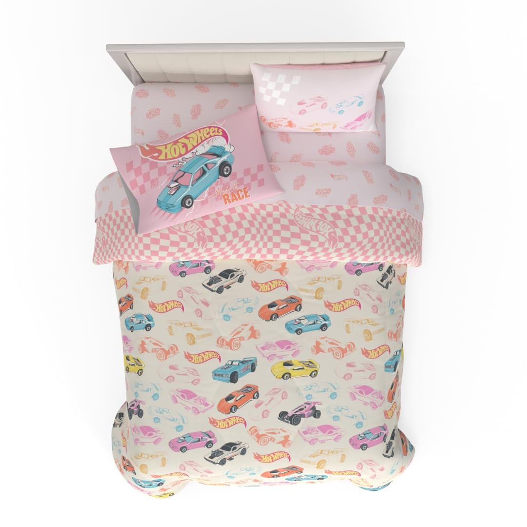 Peppa Pig Kids Bedding Super Soft & Cozy Reversible Microfiber Comforter and Sheet Set with Sham, 5 Piece Twin Size, (Officially Licensed Product) By Franco