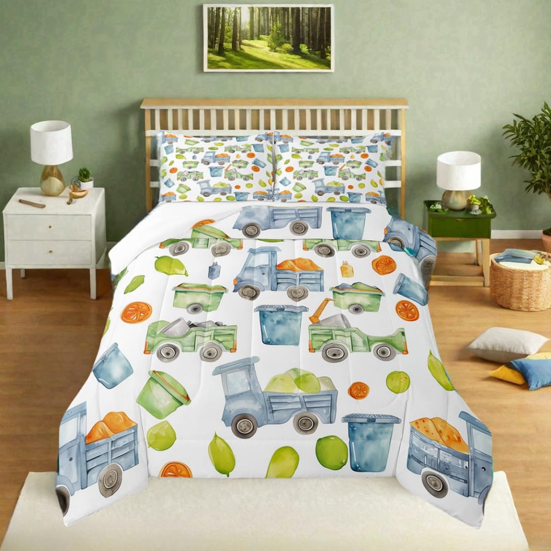 Erosebridal Cartoon Train Comforter Set Twin Kids Bedding for Boys Girls