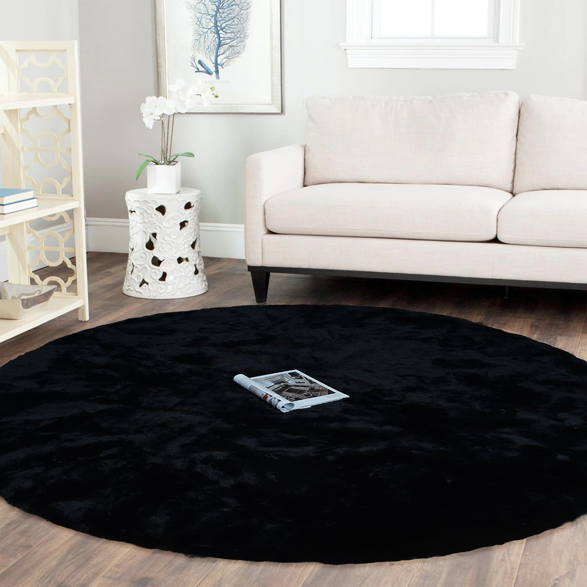 Latepis Washable Rugs 3x5 White Fluffy Shag Rug Shaggy Rug for Living Room Super Soft Area Rugs for Bedroom Nursery