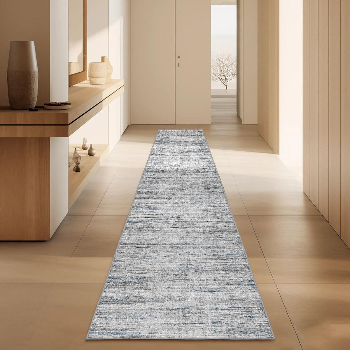 5x7 Area Rugs - Ultra-Thin Washble Rugs,Non-Slip Low Pile Abstract Print Rugs for Living Room,Home Office Decor,Stain Resistant Machine Washable Area Rug