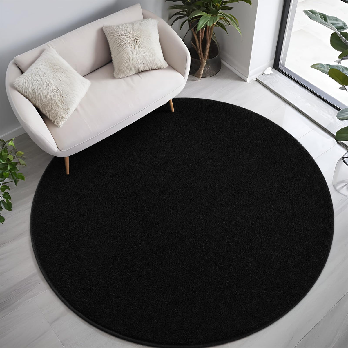 4x6 Grey Area Rug Modern Aesthetic Minimalist