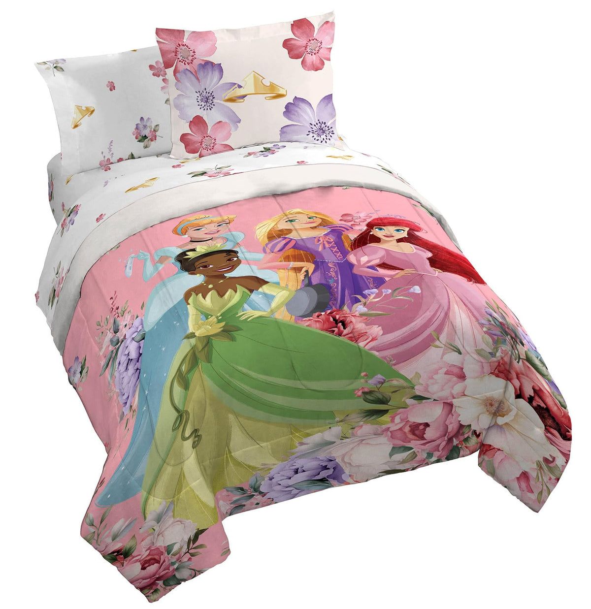 Disney Winnie The Pooh Twin Comforter Set 5 Piece Cartoon Bedding, Beige