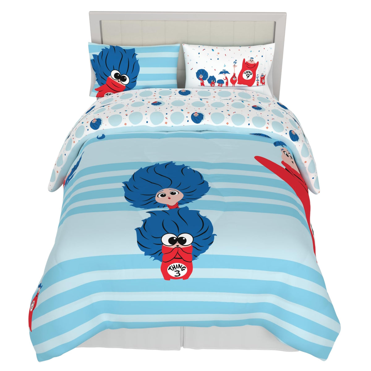 Franco Gabby's Dollhouse Kids Bedding Super Soft Microfiber Comforter and Sheet Set, 4 Piece Twin Size, (Officially Licensed Product)