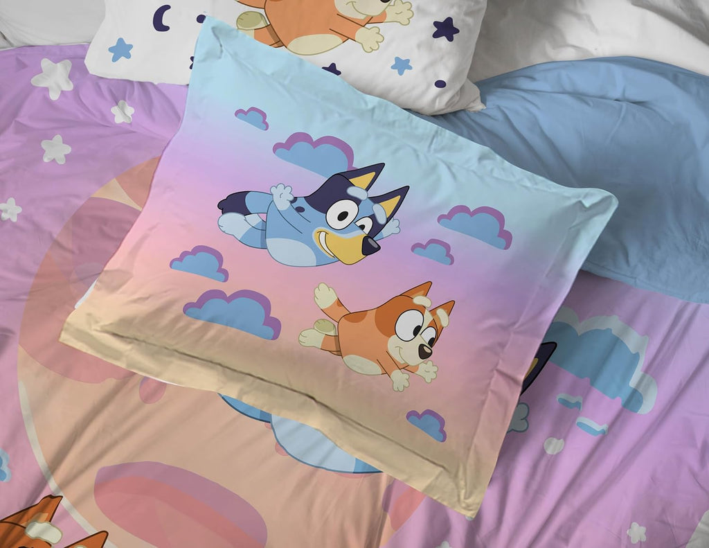 Bluey Bingo Twin Comforter Set 5 Piece Kids Bedding for Girls, Multi