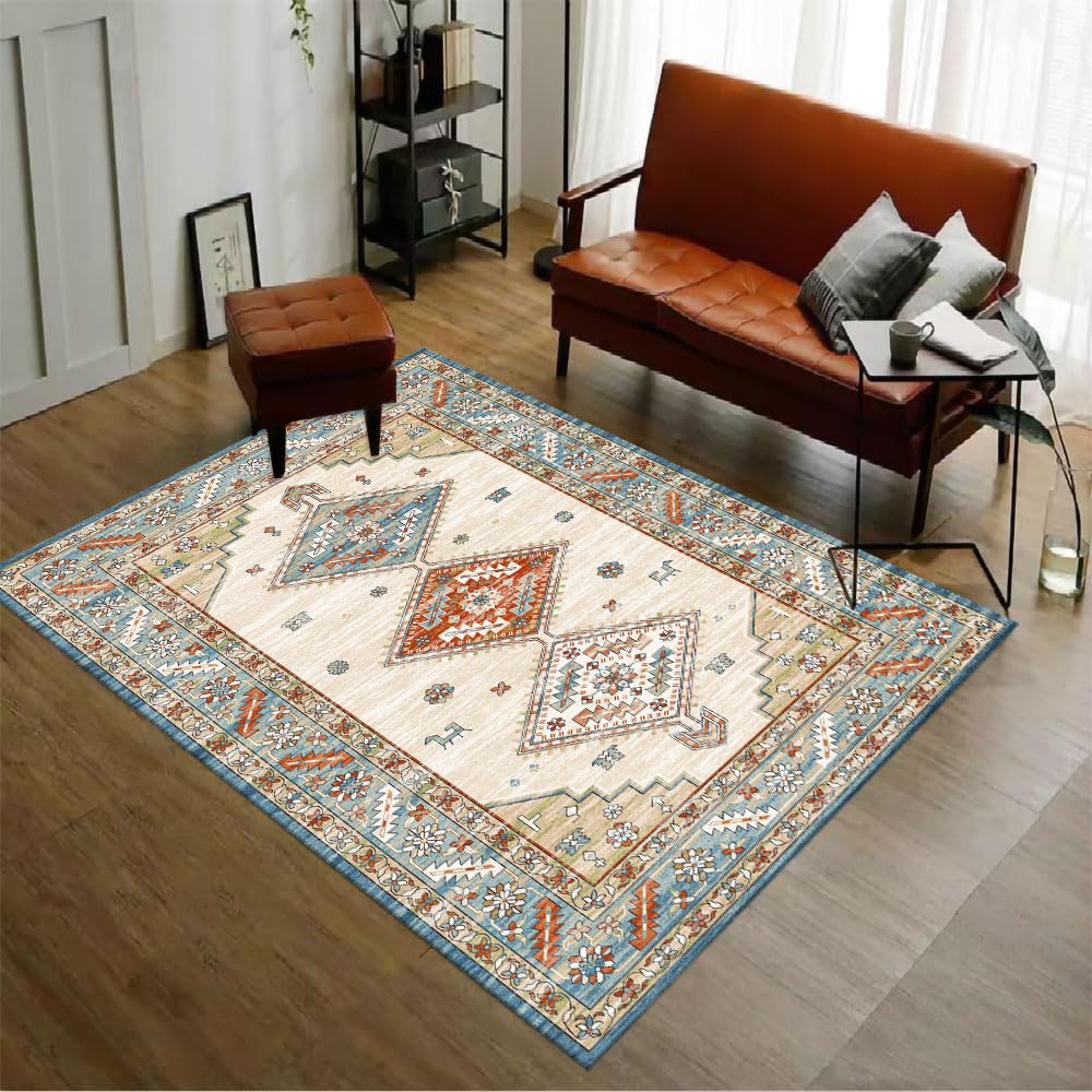 1.6x2.6 Small Area Rug, Washable Non-Slip for Entryway Green