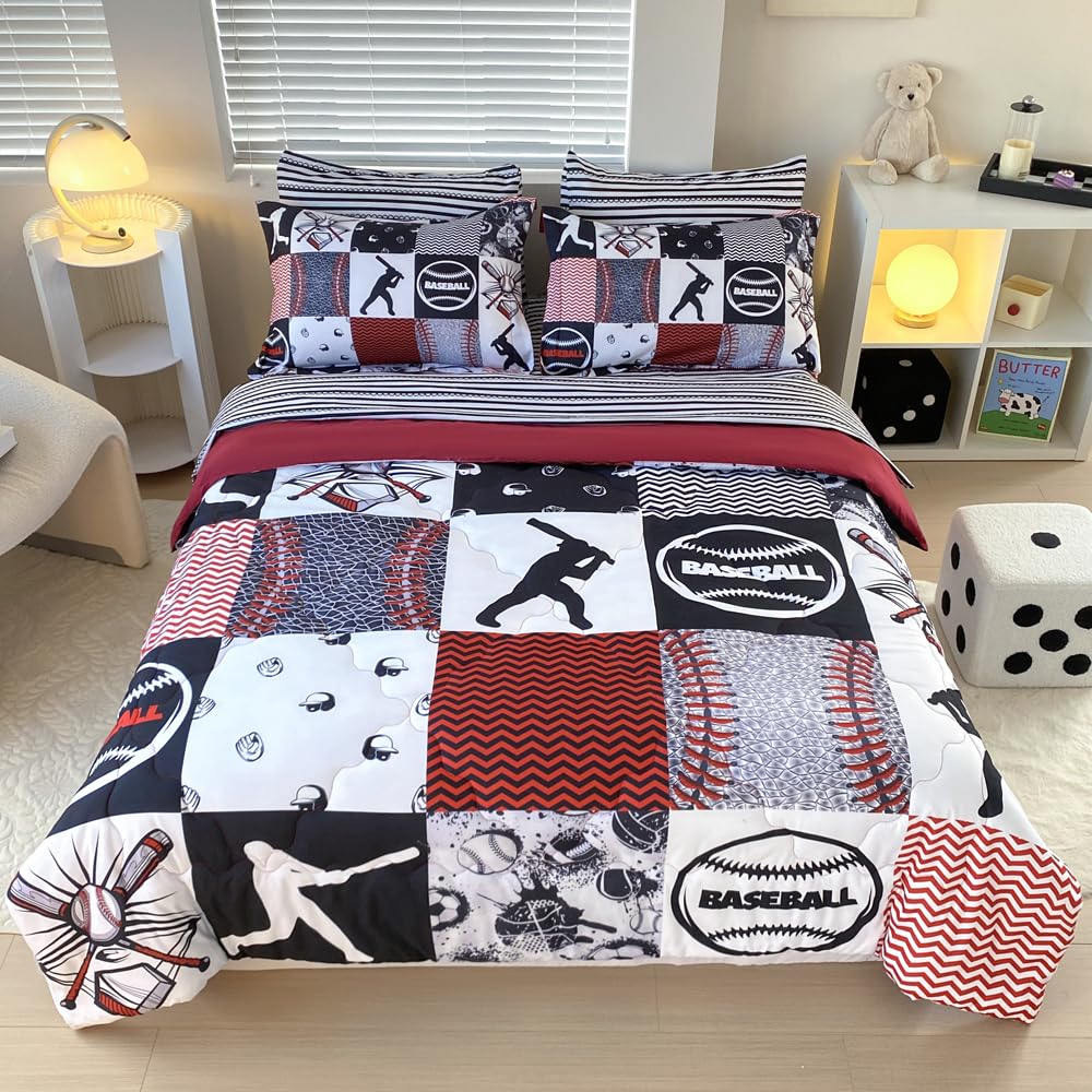 7 Piece Girls Cats Bedding Comforter Set Twin Size for Kids Bed in A Bag Pink Cute Cartoon Pet Cat Bedding Set for Boys Teens (1 Comforter, 1 Flat Sheet, 1 Fitted Sheet, 4 Pillow Sham) Gray