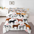 Erosebridal Girls Unicorn Comforter Set Twin Girls Bedding Set Cute Rainbow Unicorn Print Down Comforter Kids Cartoon Kawaii Duvet Insert Galaxy Stars Fantasy Room Decor Children Reversible Purple