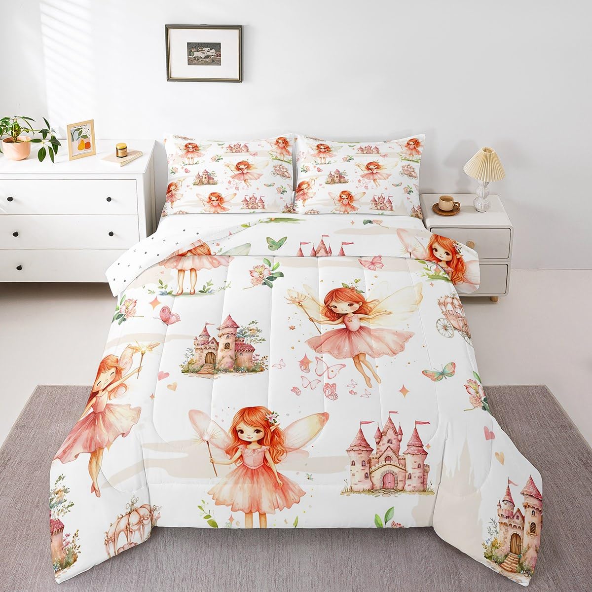 Feelyou Dino Dinosaur Comforter Set Twin Size Kids Boys Bedding