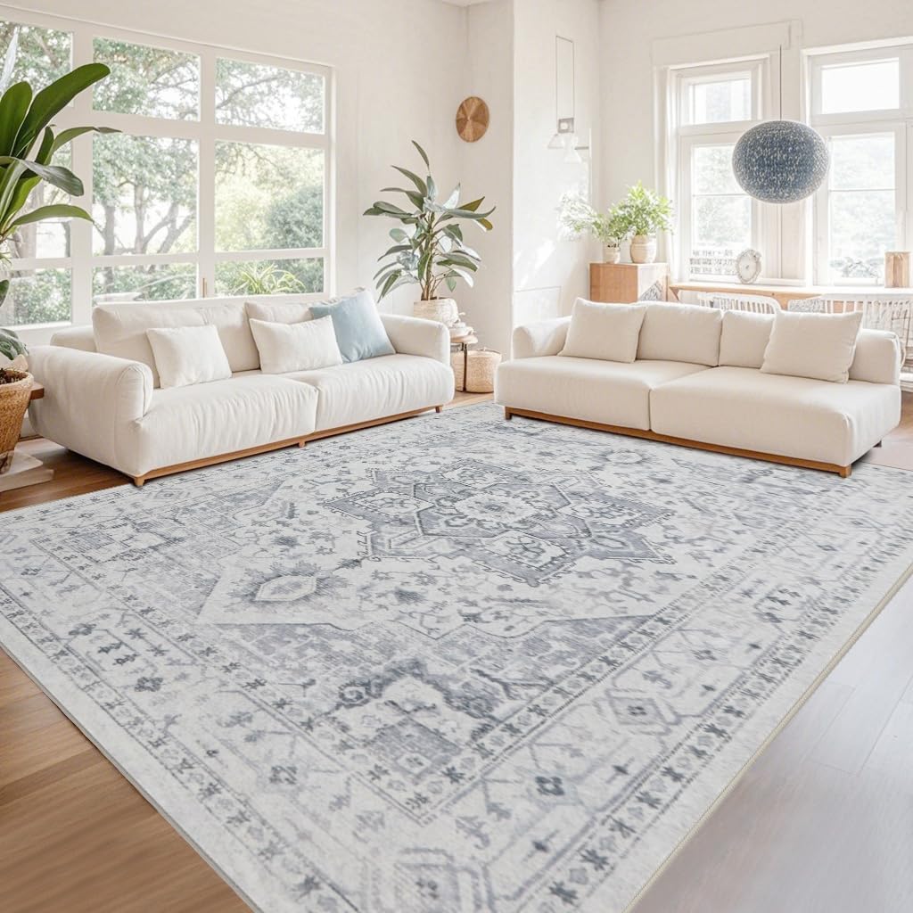 Washable Rugs 8x10 Area Rugs for Living Room,Bedroom,Dining Room Carpet