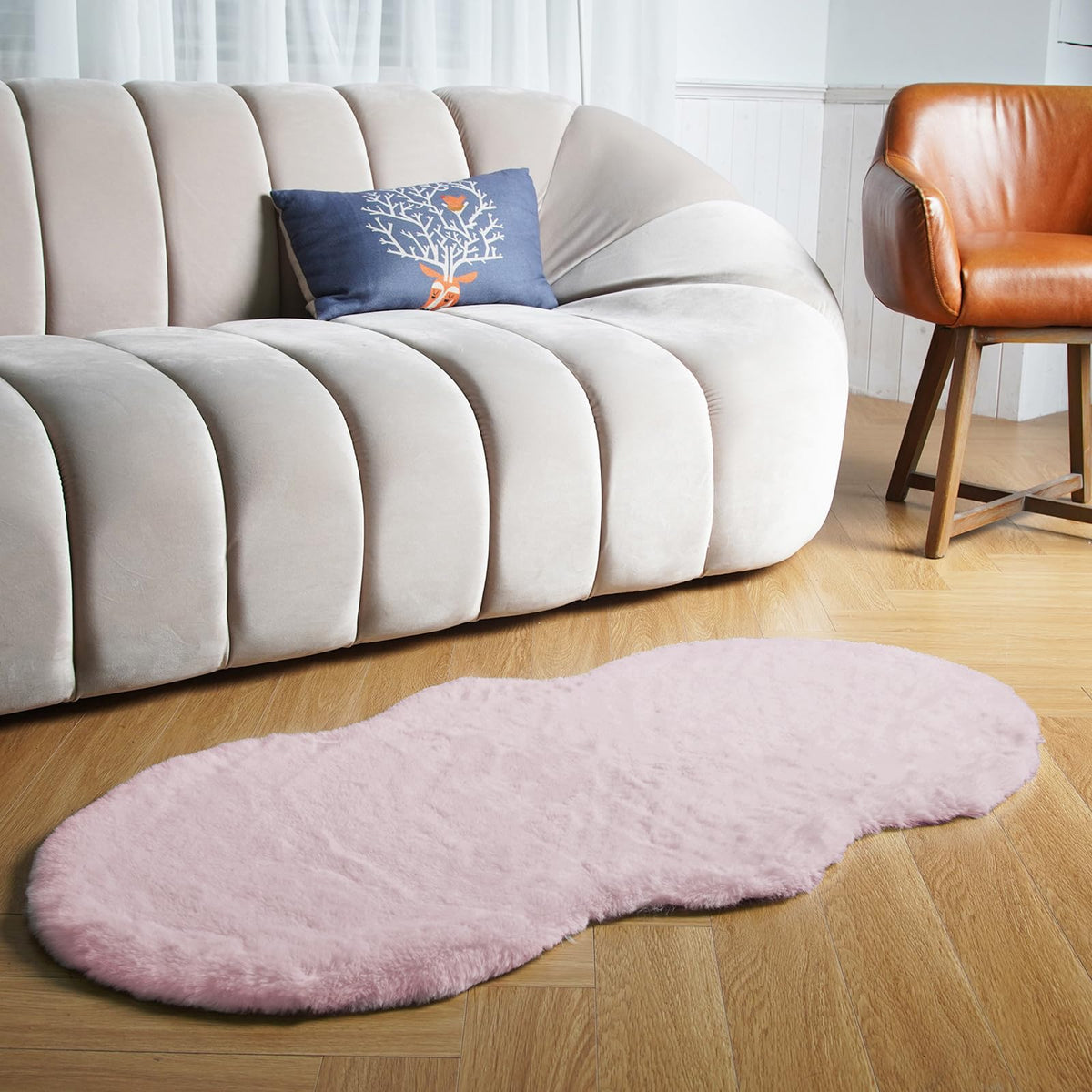 Latepis Washable Rugs 3x5 White Fluffy Shag Rug Shaggy Rug for Living Room Super Soft Area Rugs for Bedroom Nursery