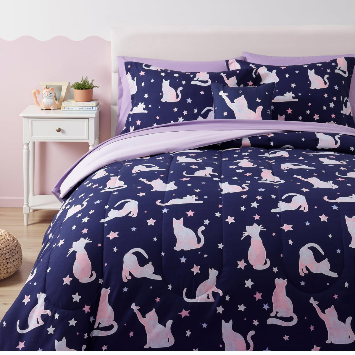 Boys Queen Size Bedding Set - 7 Pieces Space Kids Queen Comforter Set