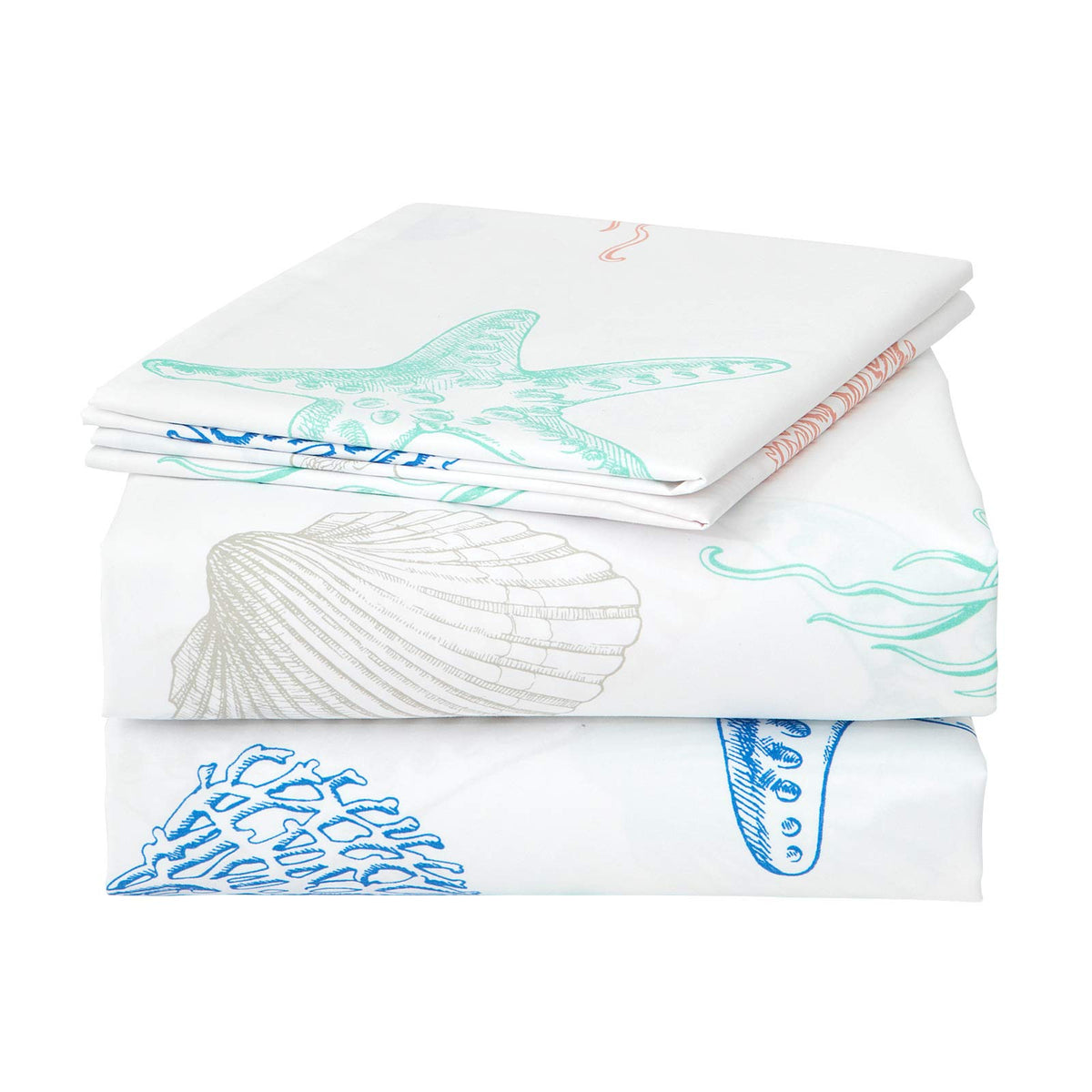 JSD Pink Unicorn Rainbow Kids Full Sheet Set for Girls 4 Piece
