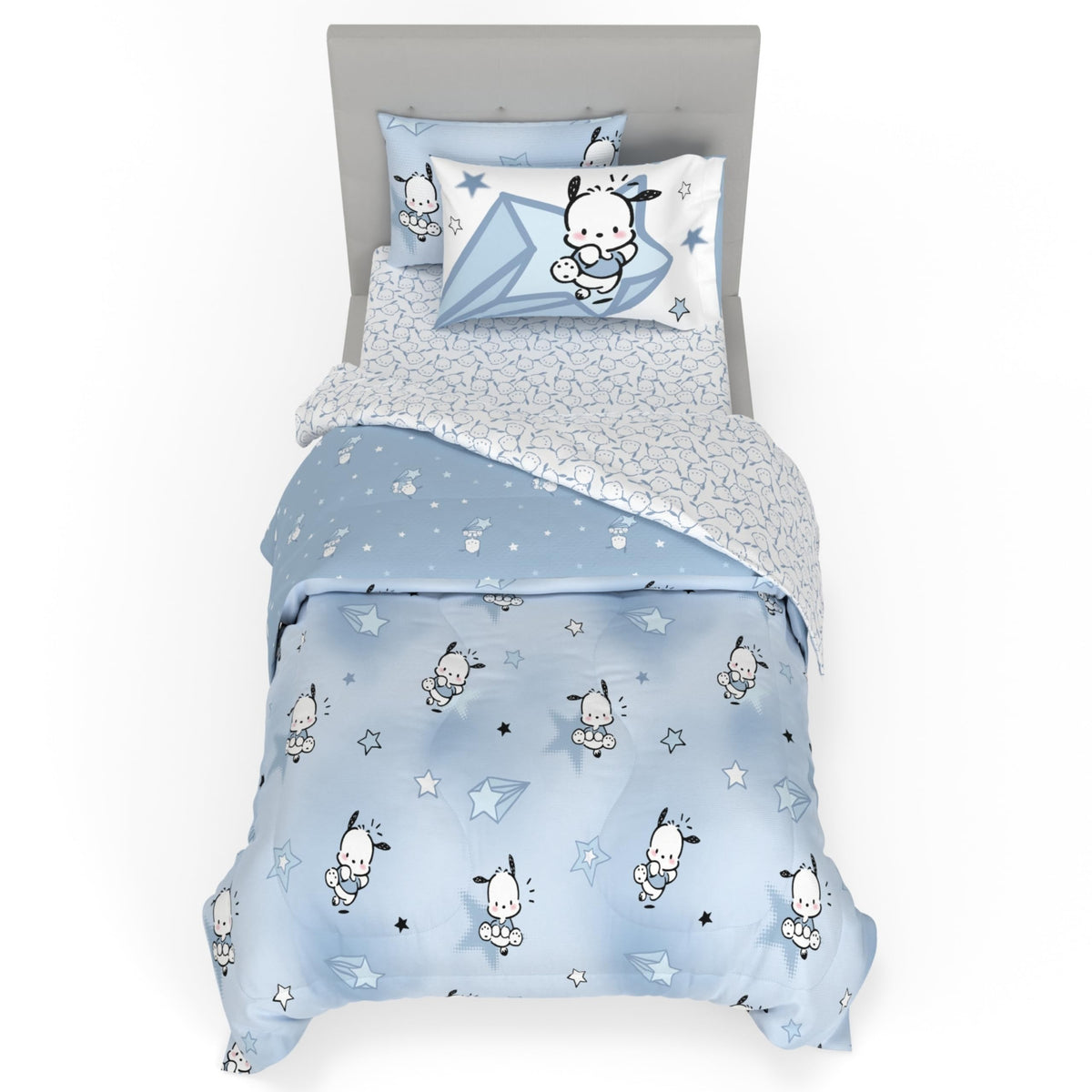 Franco Kids Bedding Super Soft Comforter and Sheet Set with Sham, 5 Piece Twin Size, Hello Kitty