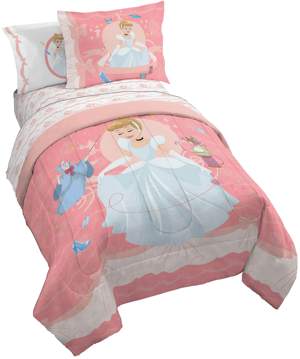 Disney Lilo & Stitch Twin Comforter Set, 5 Pc Bed in a Bag, Reversible