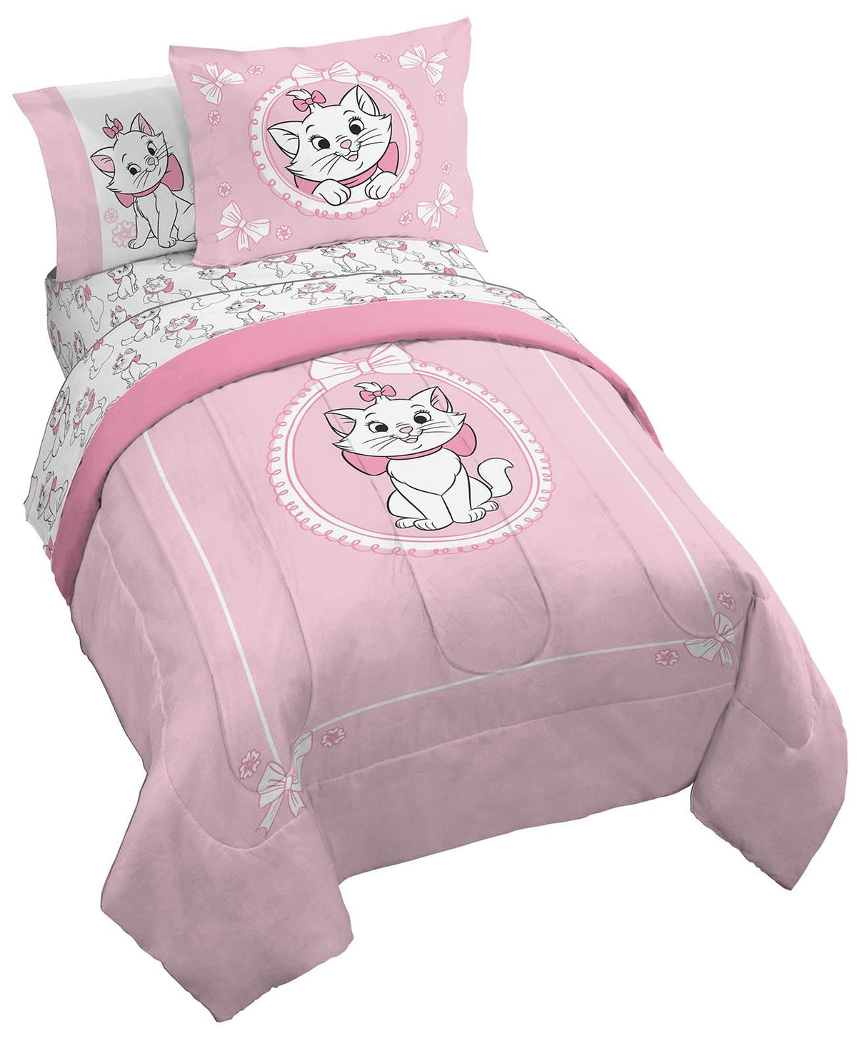 Disney Frozen Kids Full Comforter Set 7 Piece Bed in a Bag, Purple