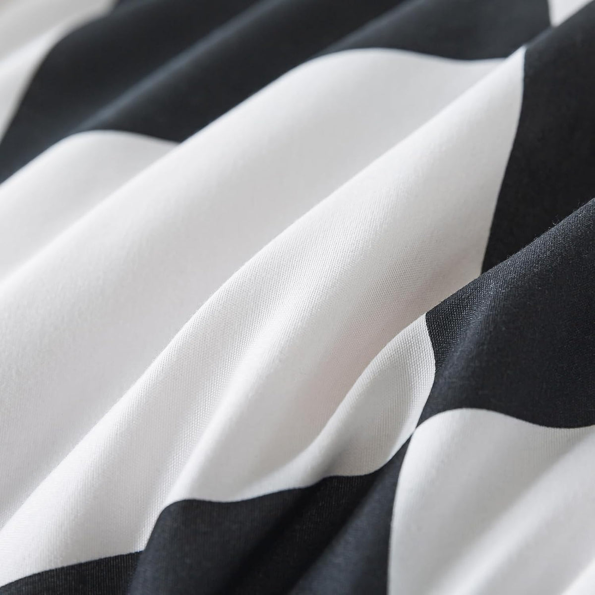 Caressma Black White Checkered Comforter Set, Twin Size Boys Bedding Set