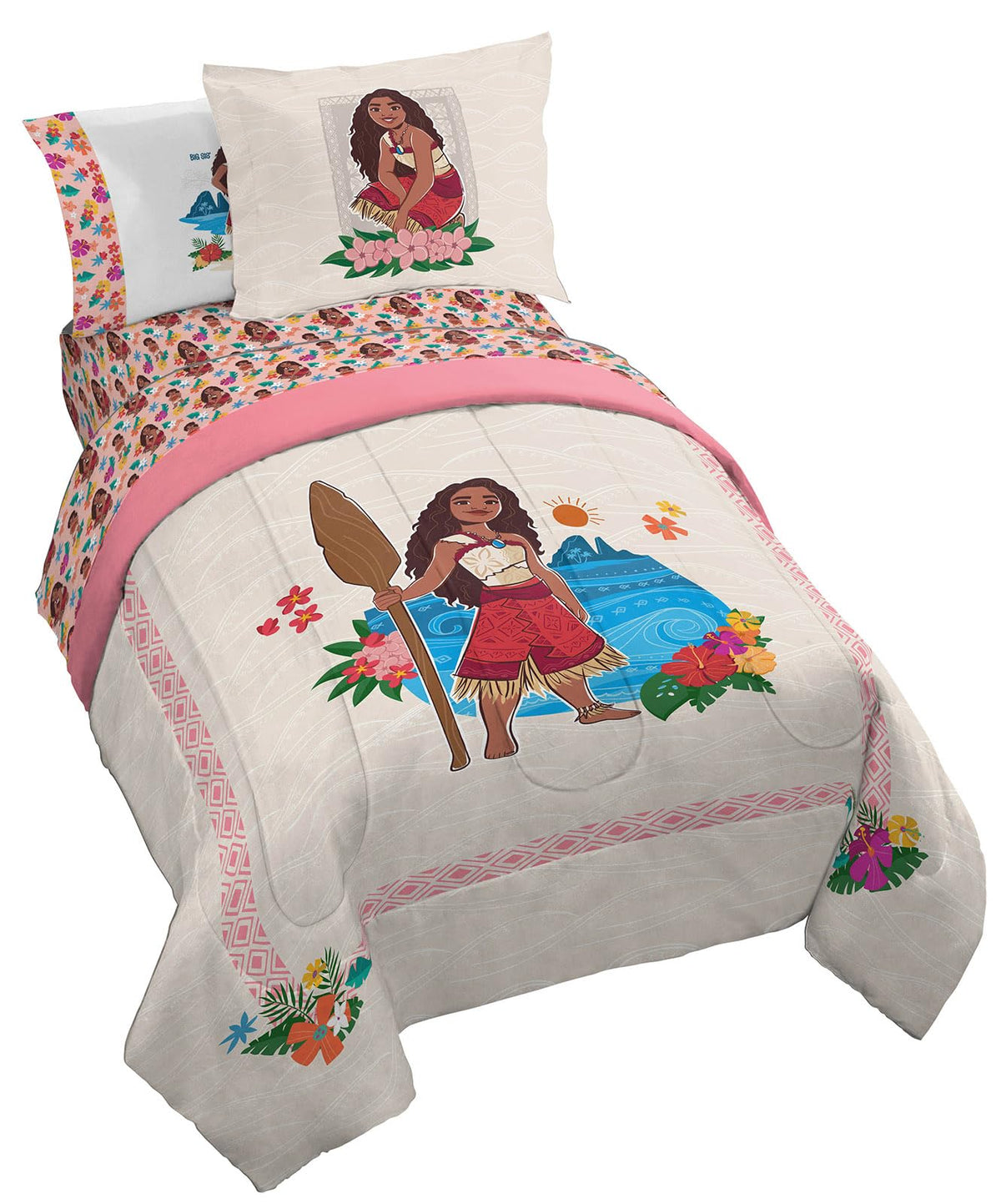 Bluey Bingo Twin Comforter Set 5 Piece Kids Bedding for Girls, Multi