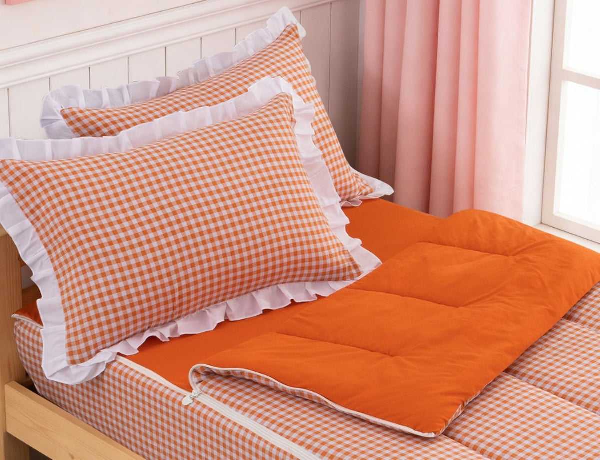 Meeting Story Zipper Bedding Twin Zip Up Bedding Set for Girls/Kids