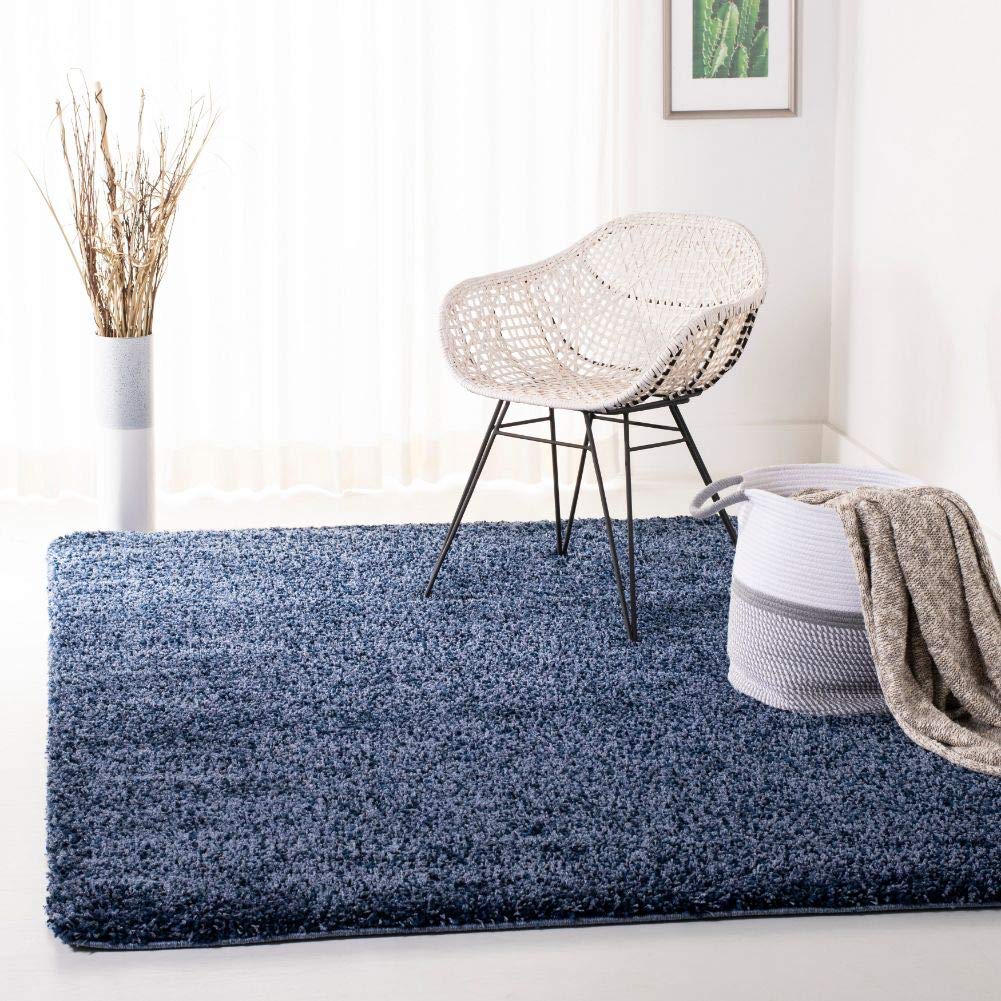 SAFAVIEH Area Rug 4x6 - California Shag Collection - Ivory, Non-Shedding & Easy to Clean, Ultra Plush Thick Pile, Ideal for Living Room, Bedroom, Dining Space (SG151-1212)