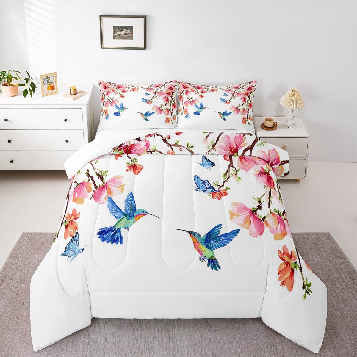 Feelyou Dino Dinosaur Comforter Set Twin Size Kids Boys Bedding