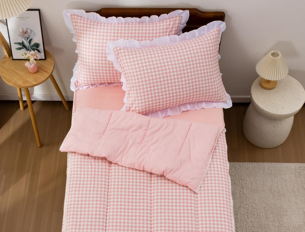 Meeting Story Zipper Bedding Twin Zip Up Bedding Set for Girls/Kids
