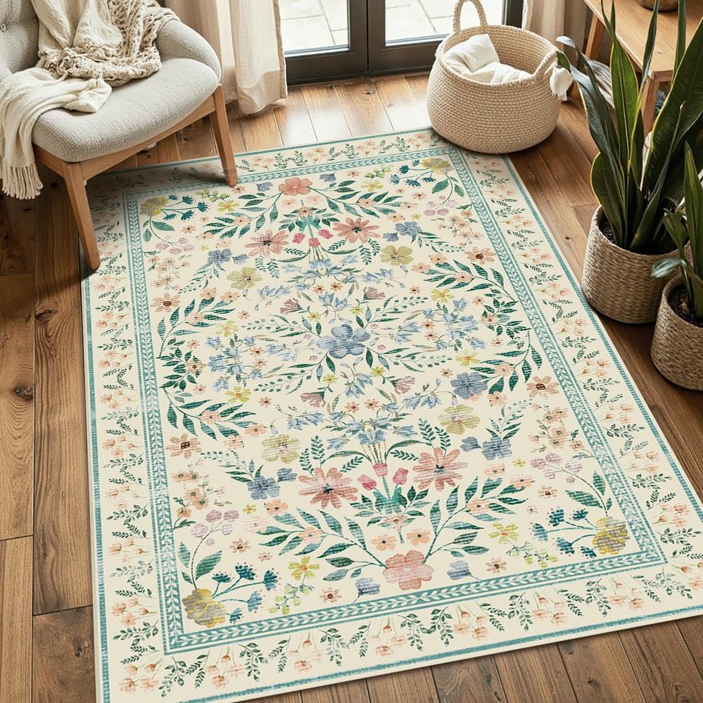 Rugxara Grey 5x7 Area Rugs for Bedroom & Living Room