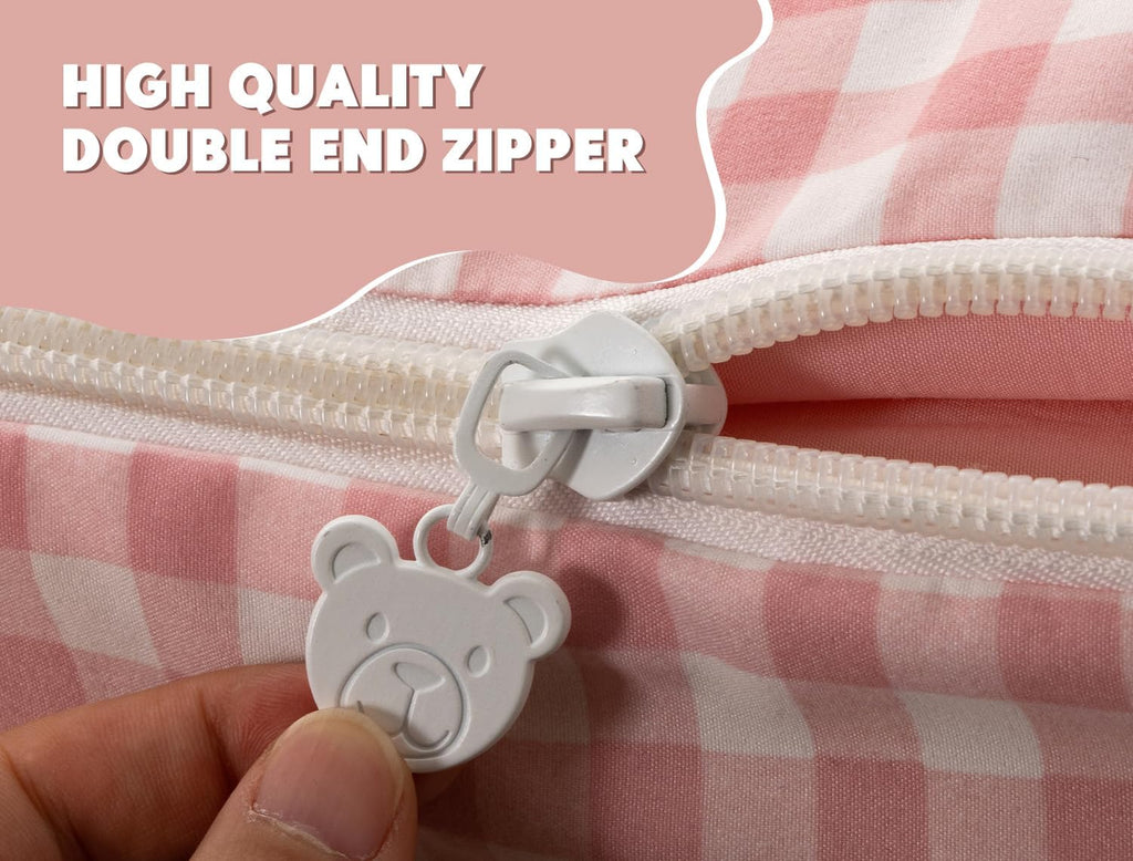 Meeting Story Zipper Bedding Twin Zip Up Bedding Set for Girls/Kids