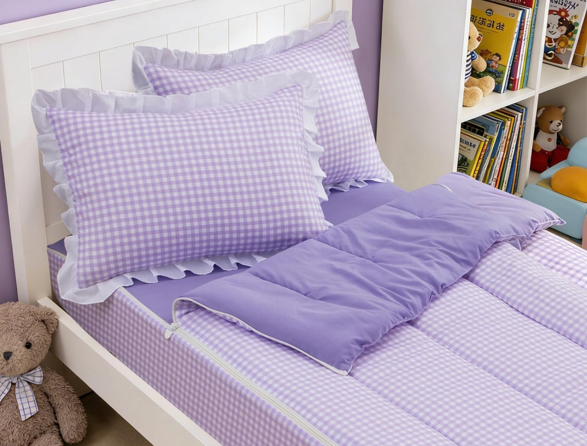 Meeting Story Zipper Bedding Twin Zip Up Bedding Set for Girls/Kids