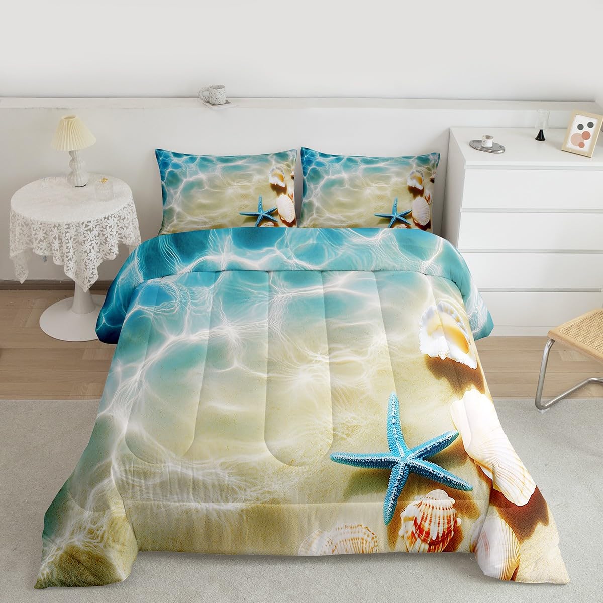 Erosebridal Girls Unicorn Comforter Set Twin Girls Bedding Set Cute Rainbow Unicorn Print Down Comforter Kids Cartoon Kawaii Duvet Insert Galaxy Stars Fantasy Room Decor Children Reversible Purple